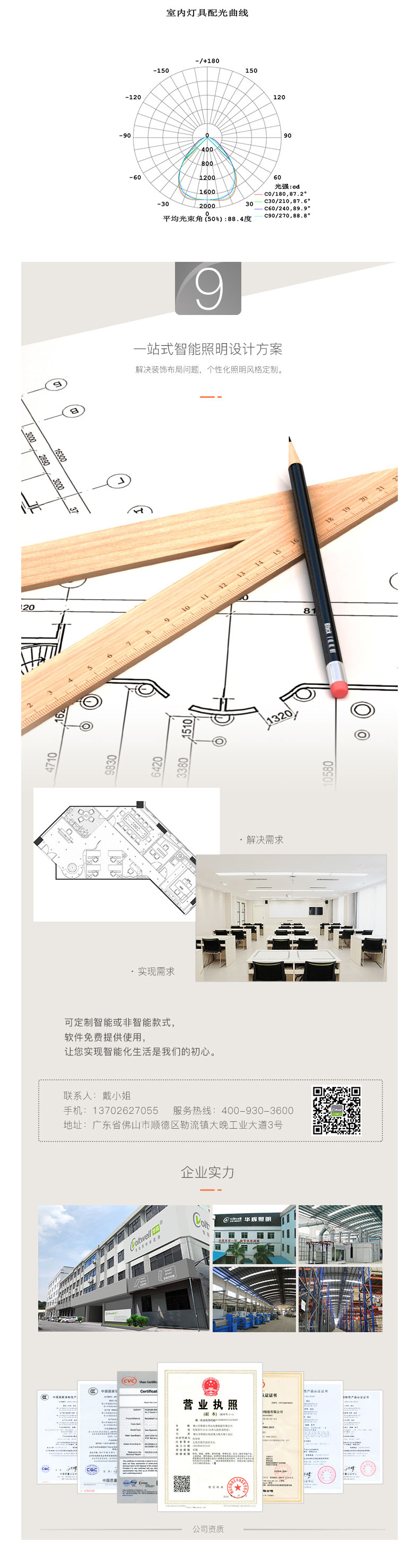 LED护眼教室灯（36W直发光圆角款）